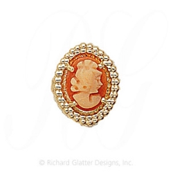 GS183 CAM - 14 Karat Gold Cameo Slide 